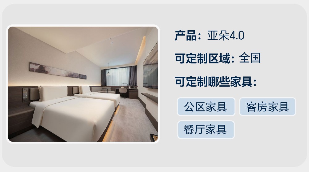 亚朵4.0【客房家具】