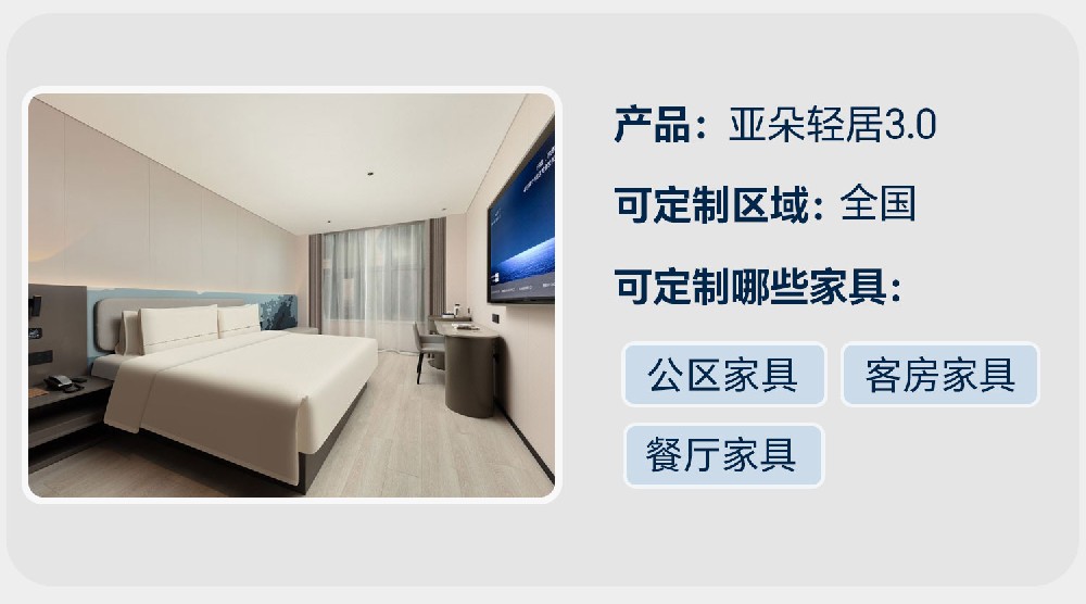 亚朵轻居3.0【客房家具】